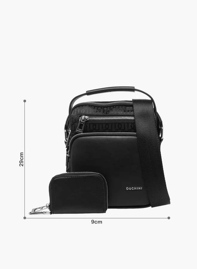 DUCHINI Men Adjustable Strap Crossbody Bag